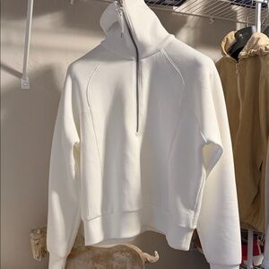 SPANX White High-Neck Sweatshirt